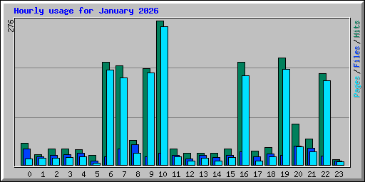 Hourly usage for January 2026