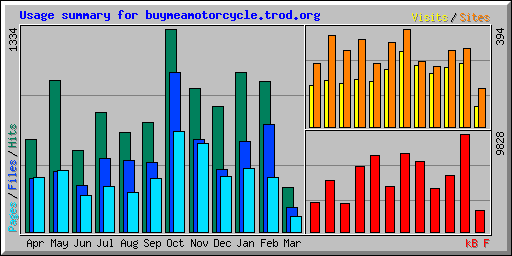 Usage summary for buymeamotorcycle.trod.org