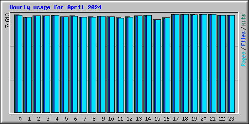 Hourly usage for April 2024