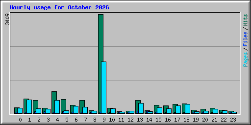 Hourly usage for October 2026